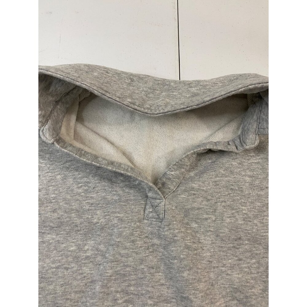 Time and Tru Womens Gray Split Neck Pullover Sweatshirt Top Size L 12-14 - Picture 10 of 11